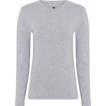 JBS of Denmark Bamboo Long Sleeve Slim Tee Grå Small Dame