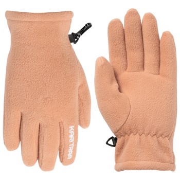 Se Kari Traa Fleece Glove Lysbrun  polyester Large ved Timarco