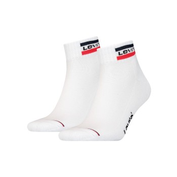 Levis Strømper 2P Sport Mid Cut Sock Hvid Str 35/38