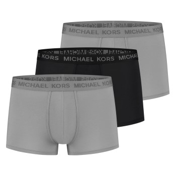 Se Michael Kors 3P Supreme Touch Trunks Grå/Sort X-Large Herre ved Timarco