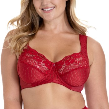 Miss Mary of Sweden Miss Mary Jacquard And Lace Underwire Bra BH Rød C 95 Dame