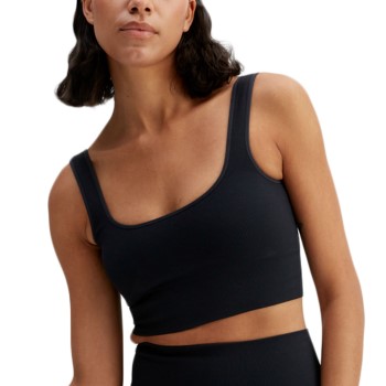 Pierre Robert Bh Sports Bra Rib Sort polyamid M/L Dame