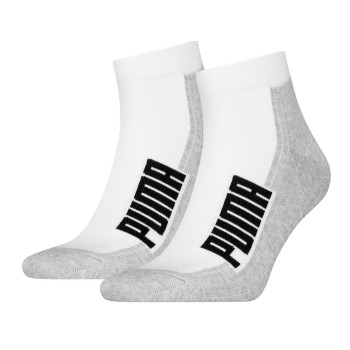 Puma Strømper 2P BWT Cushioned Quarter Sock Hvid Str 35/38