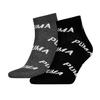 Puma Strømper 2P BWT Quarter Sock Sort/Grå Str 39/42