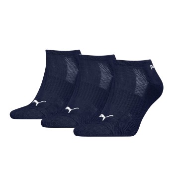 Puma Strømper 3P Cushioned Ankle Sock Marineblå Str 39/42