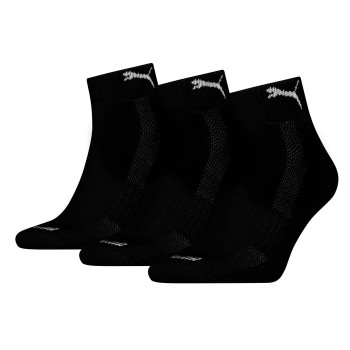 Puma Strømper 3P Cushioned Quarter Sock Sort Str 39/42