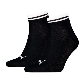 Puma Strømper 2P Heritage Quarter Socks Sort Str 43/46