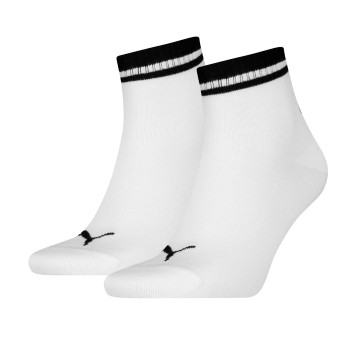 Puma Strømper 2P Heritage Quarter Socks Hvid Str 43/46