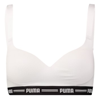 Puma BH Iconic Padded Top Hvid Medium Dame