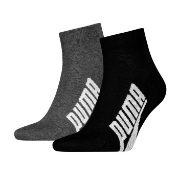 Puma Strømper 2P Lifestyle Quarter Sock Sort Str 39/42