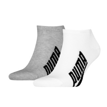 Puma Strømper 2P Lifestyle Sneaker Sock Hvid/Grå Str 35/38