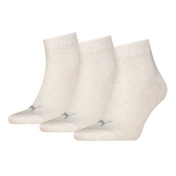 Puma Strømper 3P Quarter Socks Lysegrå Str 47/49