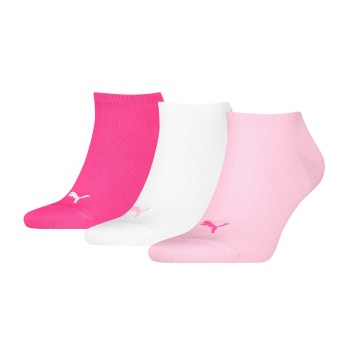 Puma Strømper 3P Sneaker Socks Rosa/Hvid Str 39/42