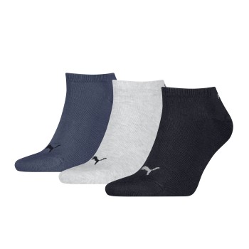 Puma Strømper 3P Sneaker Socks Marineblå/Grå Str 39/42