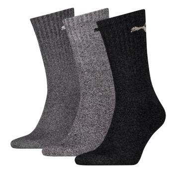 Puma Strømper 3P Sport Crew Socks Mørkgrå  Str 47/49