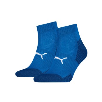 Puma Strømper 2P Sport Cushioned Quarter Socks Blå Str 35/38