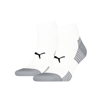Puma Strømper 2P Sport Cushioned Quarter Socks Hvid Str 35/38