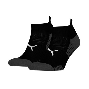 Puma Strømper 2P Sport Cushioned Sneaker Socks Sort Str 35/38