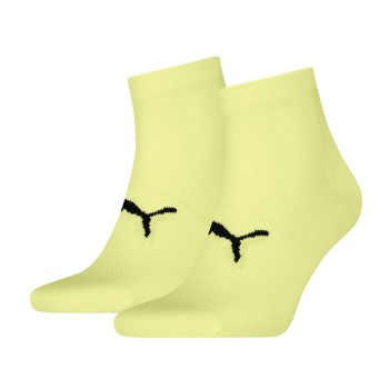 Puma Strømper 2P Sport Light Quarter Socks Gul Str 39/42