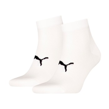 Puma Strømper 2P Sport Light Quarter Socks Hvid Str 39/42
