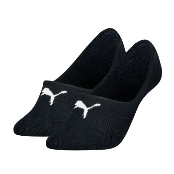 Puma Strømper 2P Women Cushioned Footie Socks Sort bomuld Str 39/42 Dame