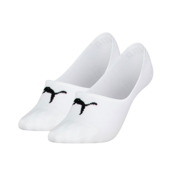 Puma Strømper 2P Women Cushioned Footie Socks Hvid bomuld Str 35/38 Dame