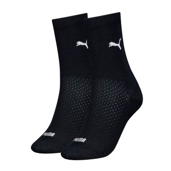 Puma Strømper 2P Women Logo Crew Socks Sort Str 35/38 Dame