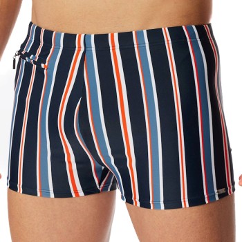 Schiesser Badebukser Aqua Classic Swim Shorts Blå/Rød Large Herre