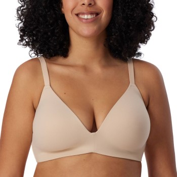 Schiesser Bh Invisible Soft Bra With Underwired Bra Beige C 80 Dame