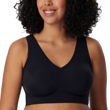 Schiesser Bh Invisible Soft Bralette Sort 40 Dame