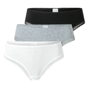 Schiesser Trusser 3P Modern Cheeky String Flerfarvet bomuld 38 Dame