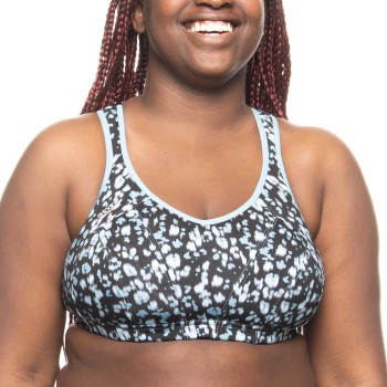 Shock Absorber BH Active MultiSports Support Bra Blå Mønster F 80 Dame