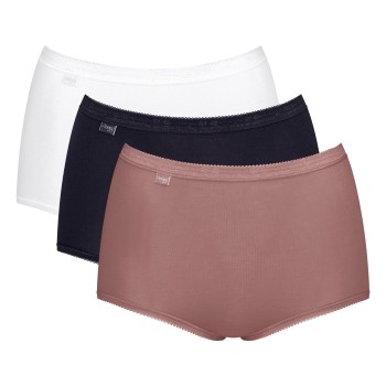 Sloggi Trusser 3P Basic Plus Maxi Colored Flerfarvet-2 bomuld 48 Dame
