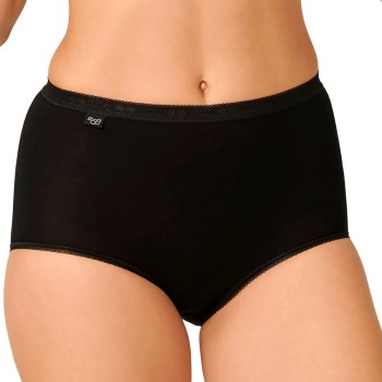 Se Sloggi Trusser Kvinder Basic Maxi Sort bomuld 52 Dame ved Timarco
