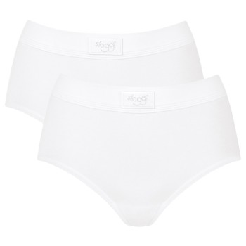 Sloggi Trusser 2P Double Comfort Maxi Multi Hvid bomuld 38 Dame