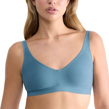Sloggi Bh Ever Ease Soft Bra Blå Large Dame