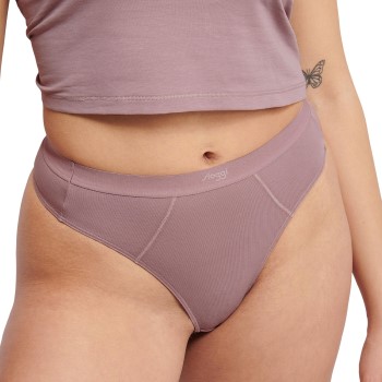 Sloggi Trusser 2P Ever Ease String Briefs Gammelrosa bomuld XX-Large Dame