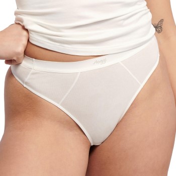 Sloggi Trusser 2P Ever Ease String Briefs Hvid bomuld Large Dame