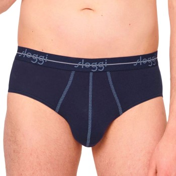 Sloggi 2P For Men Start Midi Blå/Blå bomuld XX-Large Herre