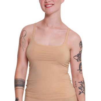 Se Sloggi GO Allround Spaghetti Top Beige One Size Dame ved Timarco