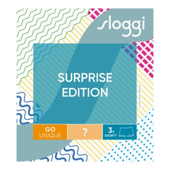 Sloggi Trusser 3P GO Unique Hipster Shorts Flerfarvet bomuld Large Dame