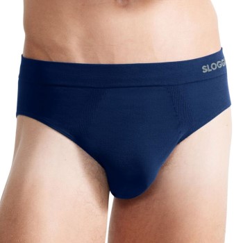 Se Sloggi 2P Men GO Smooth Classic Briefs Marine/Blå Medium Herre ved Timarco