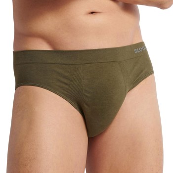 Sloggi 2P Men GO Smooth Classic Briefs Blå/Grøn Large Herre