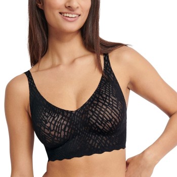Sloggi BH ZERO Feel Bliss Bralette Sort Large Dame
