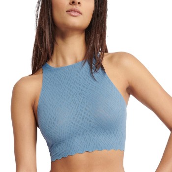 Sloggi Bh ZERO Feel Bliss Crop Top Lyseblå Medium Dame