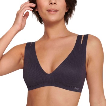 Sloggi BH ZERO Feel Flow Bralette Mørkelilla X-Small Dame