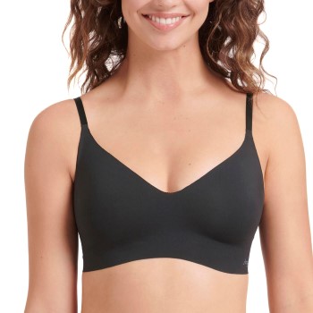 Sloggi BH ZERO Microfibre 2.0 Bralette Sort Large Dame