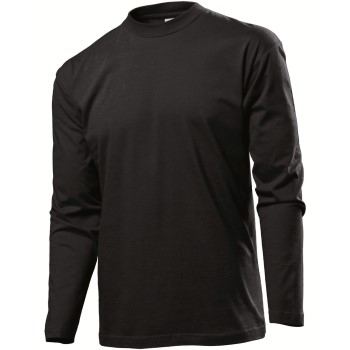 Stedman Classic Long Sleeve Men Sort bomuld X-Large Herre