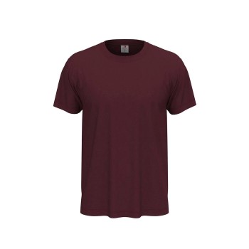 Stedman Classic Men T-shirt Mørkrørd bomuld Large Herre