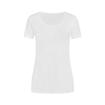 Stedman Finest Cotton T For Women Hvid bomuld Large Dame